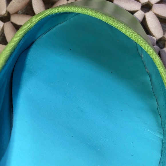 Boden Lime Green Leather Flats-EU 38 US 8 - Picture 7 of 8